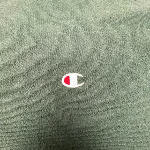 Champion Reverse Weave Crewneck Sweatshirt Green 3XL Oversized Fit - Picture 7 of 9